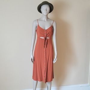 Fun clay color sun dress